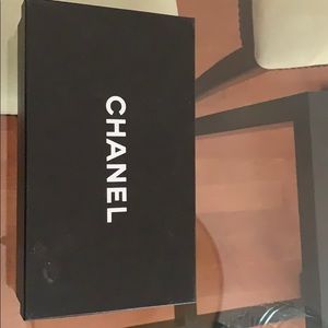 Authentic new chanel shoe box, empty, keepsake storage gift box, Black & White